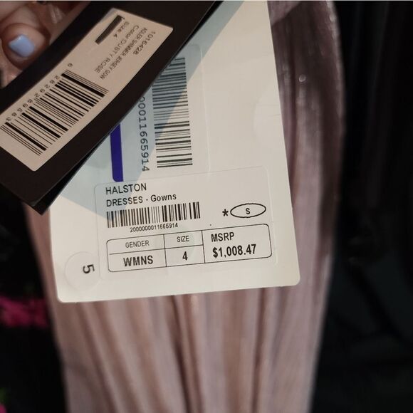 NWT Halston Adler Shimmer Jersey Gown SZ 4 - Picture 15 of 16